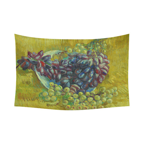 Vincent van Gogh Grapes Fine Art Painting Cotton Linen Wall Tapestry 90"x 60"