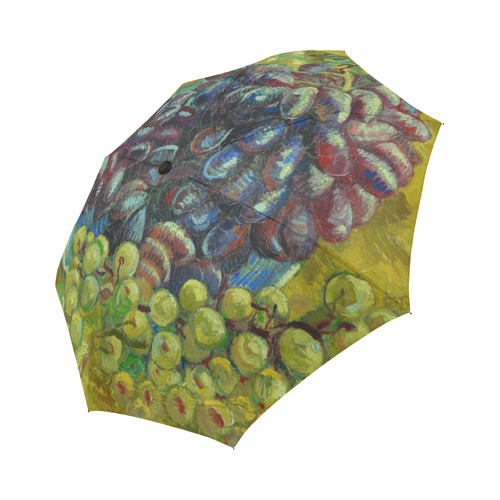 Vincent van Gogh Grapes Fine Art Painting Auto-Foldable Umbrella (Model U04)