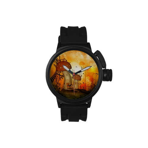 The mushroom house Men's Sports Watch(Model 309)