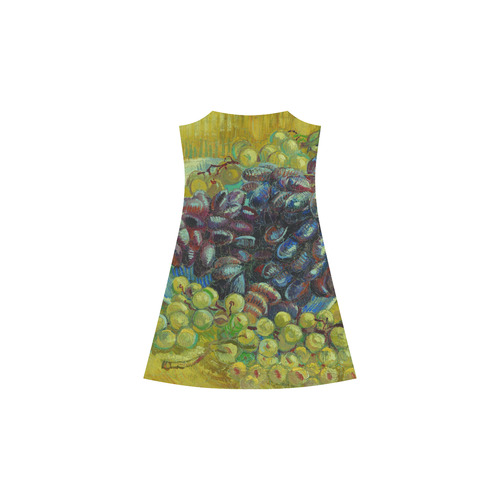 Vincent van Gogh Grapes Fine Art Painting Alcestis Slip Dress (Model D05)