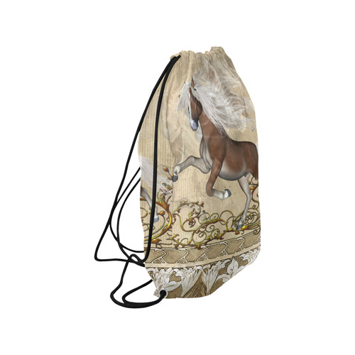 Wonderful wild horse Small Drawstring Bag Model 1604 (Twin Sides) 11"(W) * 17.7"(H)