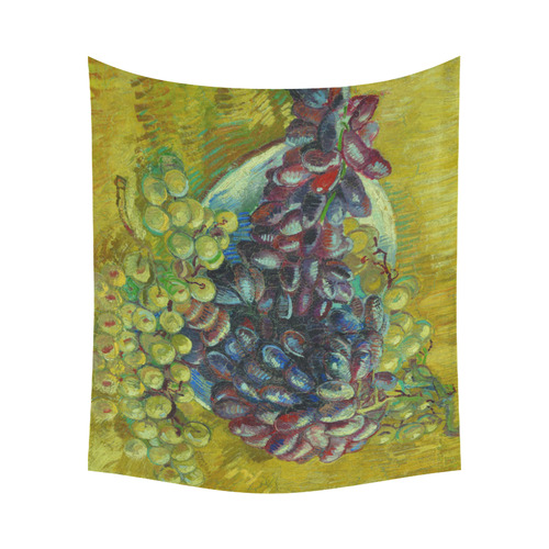 Vincent van Gogh Grapes Fine Art Painting Cotton Linen Wall Tapestry 60"x 51"