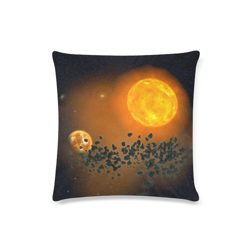 Space scenario - The Apocalypse Custom Zippered Pillow Case 16"x16"(Twin Sides)