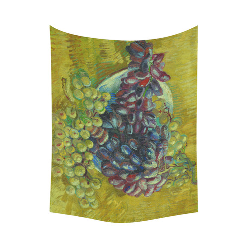 Vincent van Gogh Grapes Fine Art Painting Cotton Linen Wall Tapestry 80"x 60"
