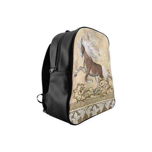 Wonderful wild horse School Backpack (Model 1601)(Small)