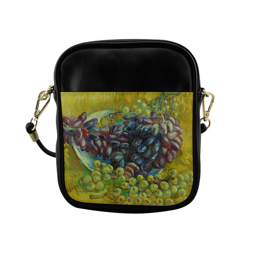 Vincent van Gogh Grapes Fine Art Painting Sling Bag (Model 1627)