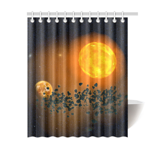 Space scenario - The Apocalypse Shower Curtain 60"x72"
