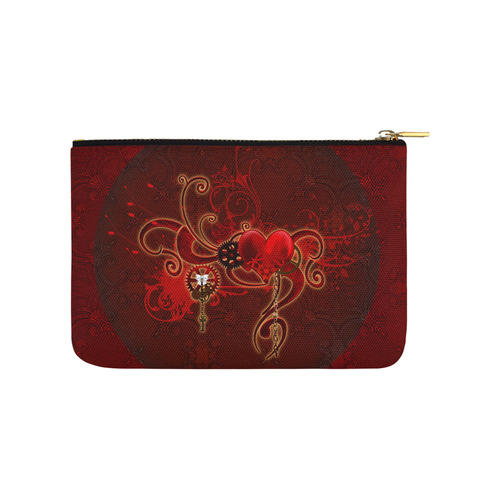 Wonderful steampunk design with heart Carry-All Pouch 9.5''x6''