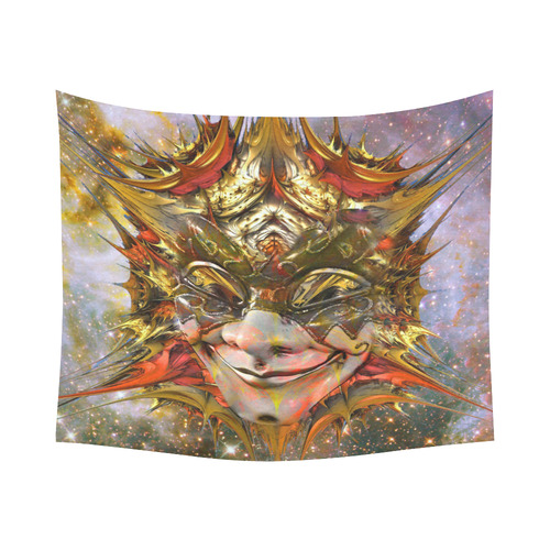 Star Clown Cotton Linen Wall Tapestry 60"x 51"