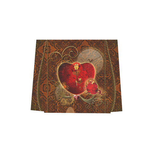Steampunk, valentines heart with gears Euramerican Tote Bag/Small (Model 1655)