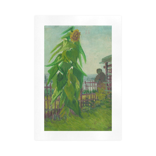Vincent van Gogh Allotment with Sunflower Art Print 16‘’x23‘’