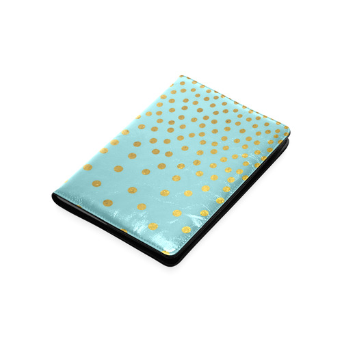 Gold Elegance Polka Dots Shower Custom NoteBook A5