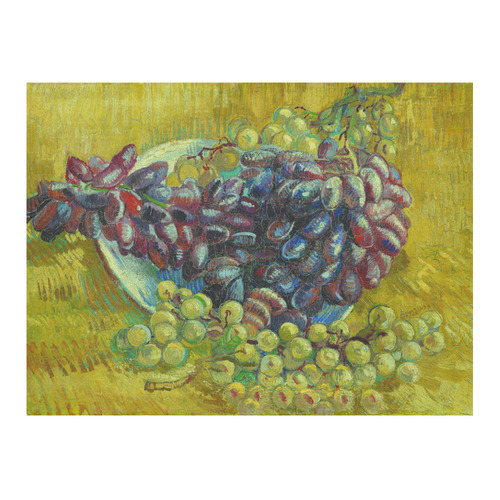 Vincent van Gogh Grapes Fine Art Painting Cotton Linen Tablecloth 52"x 70"