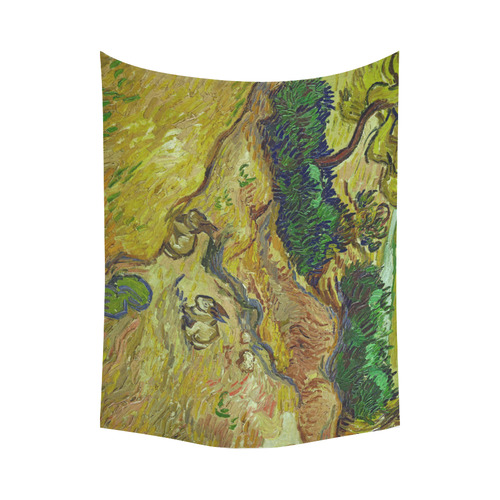 Vincent van Gogh Landscape with Rabbits Cotton Linen Wall Tapestry 80"x 60"