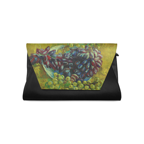 Vincent van Gogh Grapes Fine Art Painting Clutch Bag (Model 1630)