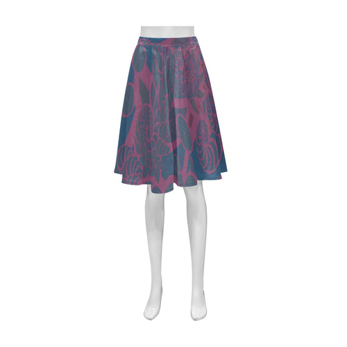 Rainforest at Night Athena Women's Short Skirt (Model D15)