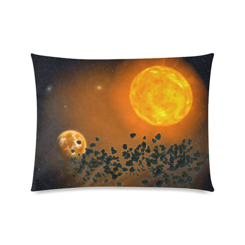 Space scenario - The Apocalypse Custom Zippered Pillow Case 20"x26"(Twin Sides)