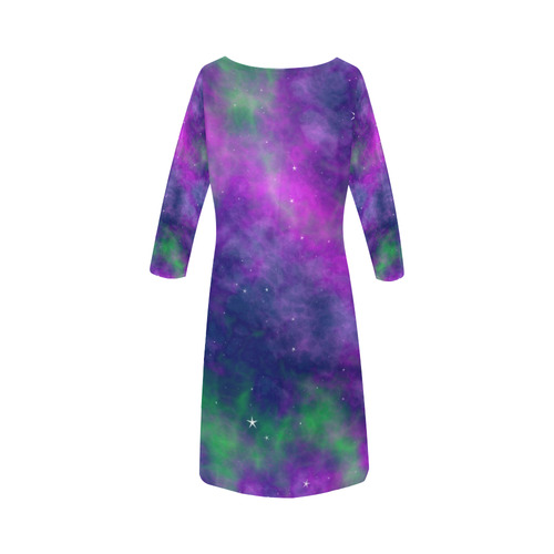 fantasy milky way A by JamColors Round Collar Dress (D22)