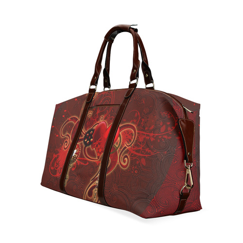 Wonderful steampunk design with heart Classic Travel Bag (Model 1643) Remake