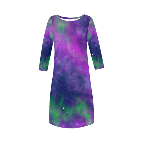fantasy milky way A by JamColors Round Collar Dress (D22)