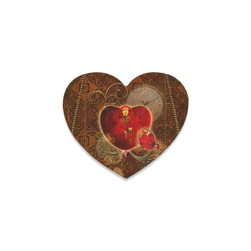 Steampunk, valentines heart with gears Heart Coaster