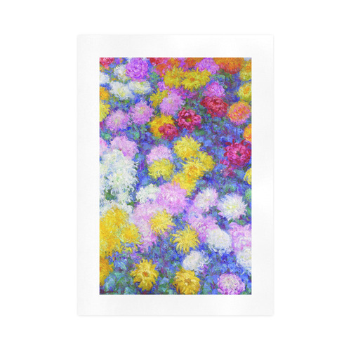 Claude Monet Chrysanthemums Floral Art Art Print 16‘’x23‘’