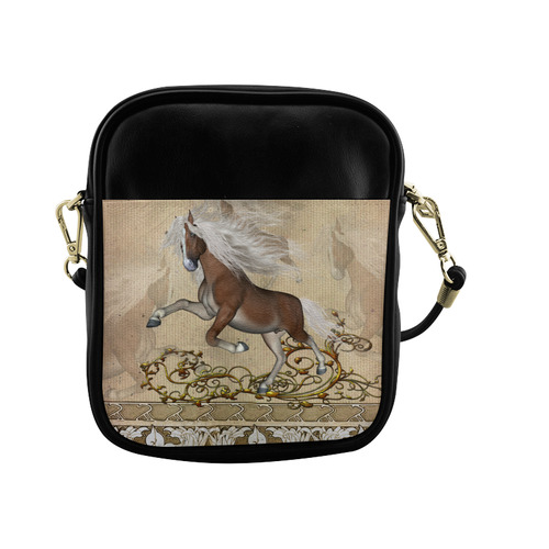 Wonderful wild horse Sling Bag (Model 1627)