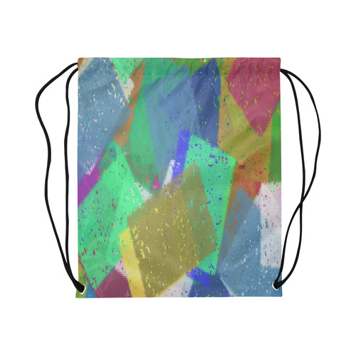 Splatted Sponge Large Drawstring Bag Model 1604 (Twin Sides)  16.5"(W) * 19.3"(H)