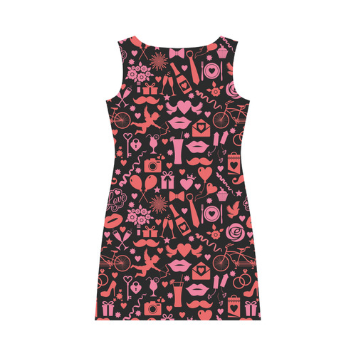 Pink Love Round Collar Dress (D22)