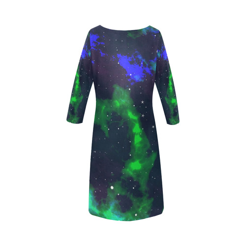 fantasy milky way B by JamColors Round Collar Dress (D22)