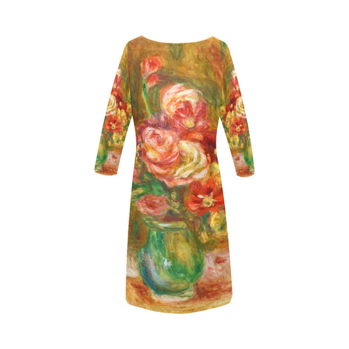 Pierre-Auguste Renoir Vase of Roses Round Collar Dress (D22)