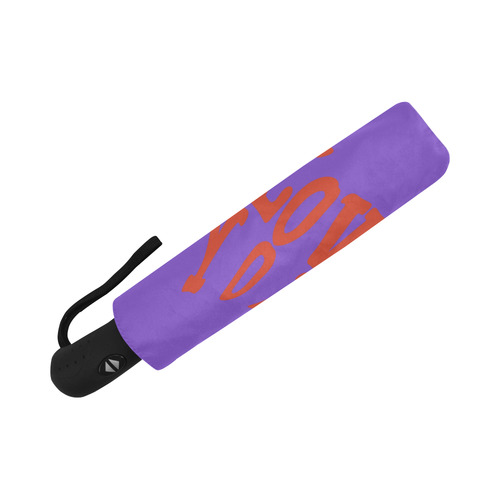 I  LOVE YOU Purple Auto-Foldable Umbrella (Model U04)