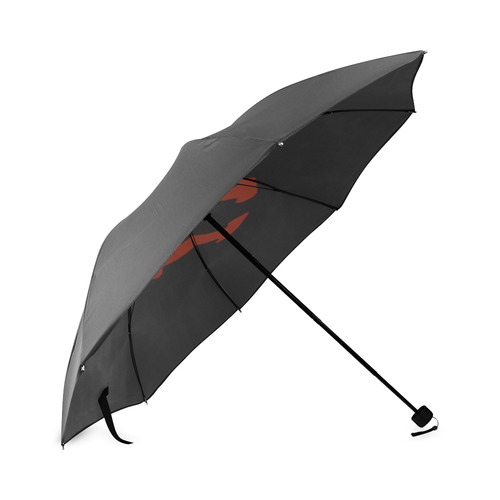 I  LOVE YOU Black Foldable Umbrella (Model U01)