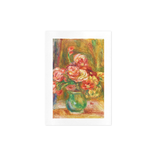 Pierre-Auguste Renoir Vase of Roses Art Print 7‘’x10‘’