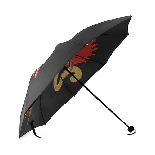 2017 gold Rooster Red Foldable Umbrella (Model U01)