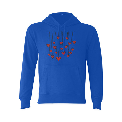 Waving Love Heart Garland Curtain Oceanus Hoodie Sweatshirt (NEW) (Model H03)