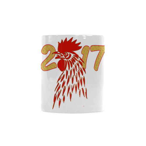 2017 gold Rooster Red White Mug(11OZ)