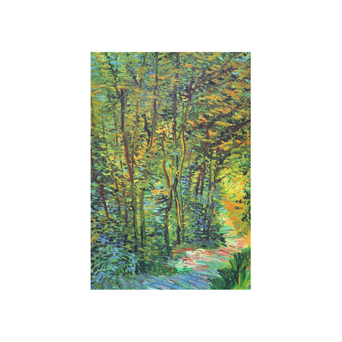 Vincent van Gogh Path in the Woods Cotton Linen Wall Tapestry 40"x 60"