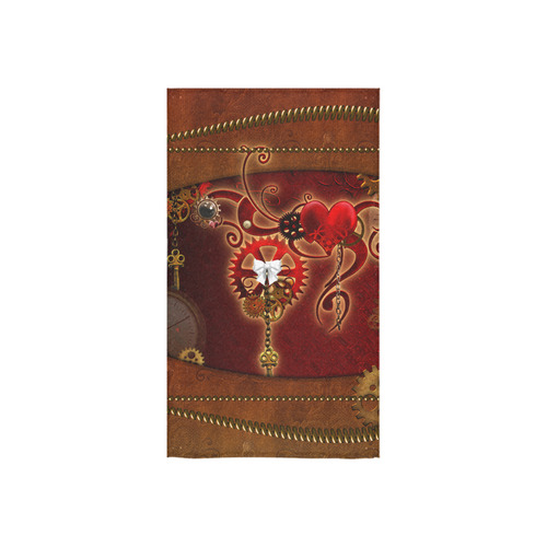 steampunk, hearts, clocks and gears Custom Towel 16"x28"