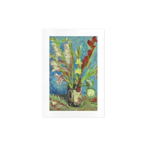 Vincent van Gogh Vase Gladioli Chinese Asters Art Print 7‘’x10‘’