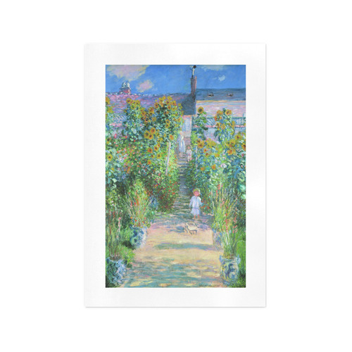 Claude Monet Artist's Garden at Vetheuil Art Print 13‘’x19‘’