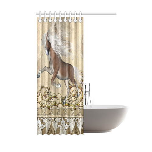 Wonderful wild horse Shower Curtain 48"x72"