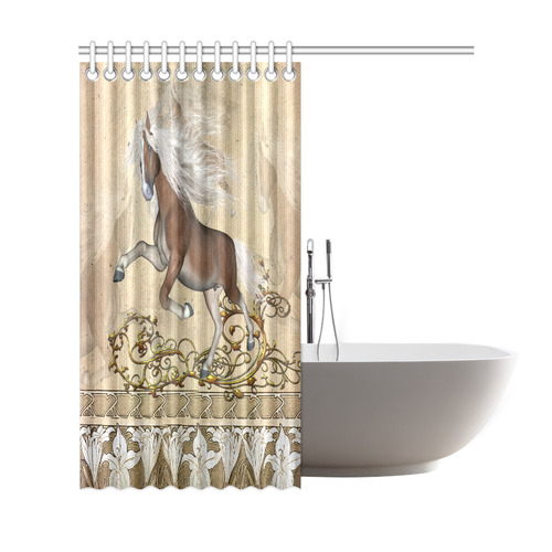 Wonderful wild horse Shower Curtain 69"x72"