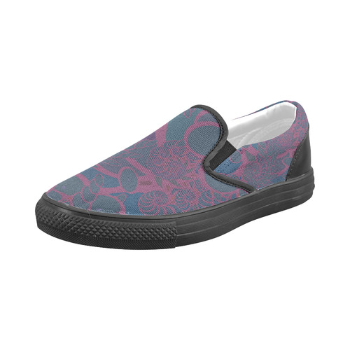 Rainforest at Night Men's Slip-on Canvas Shoes (Model 019)