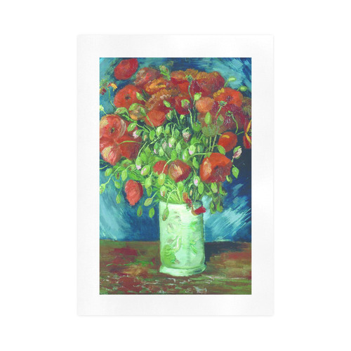 Vincent van Gogh Vase with Red Poppies Art Print 16‘’x23‘’