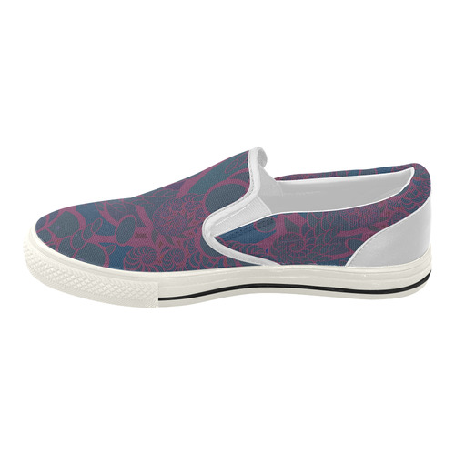 Rainforest at Night Women's Slip-on Canvas Shoes (Model 019)