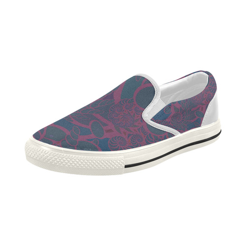 Rainforest at Night Women's Slip-on Canvas Shoes (Model 019)