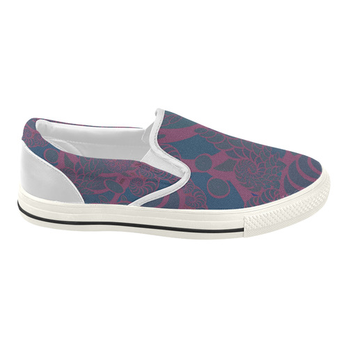 Rainforest at Night Women's Slip-on Canvas Shoes (Model 019)