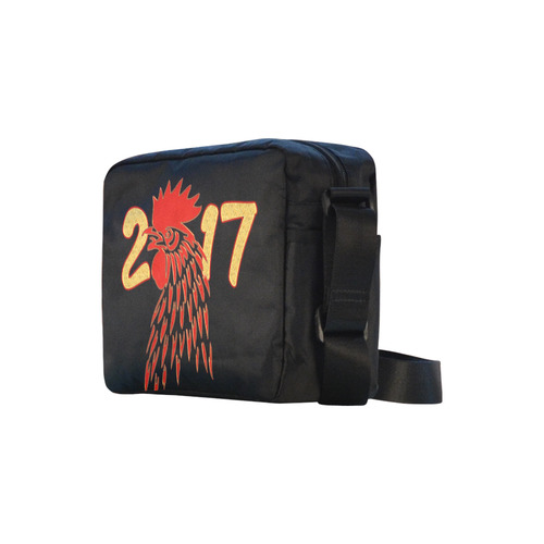 2017 gold Rooster Red Classic Cross-body Nylon Bags (Model 1632)