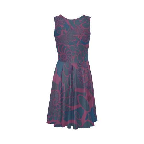 Rainforest at Night Sleeveless Ice Skater Dress (D19)